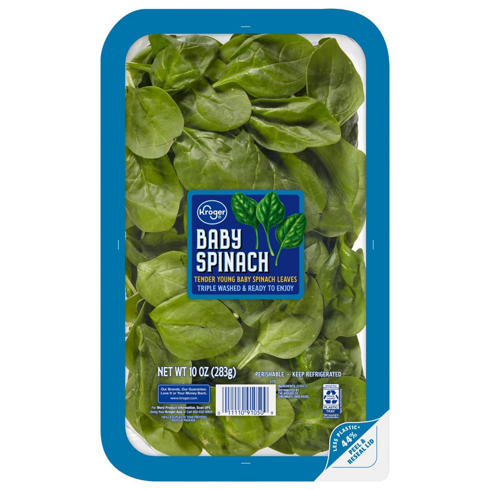 slide 3 of 3, Fresh Selections Baby Spinach, 10 oz