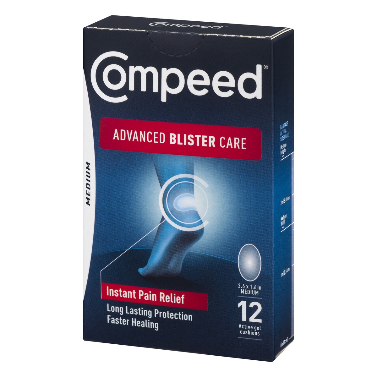 slide 6 of 10, Compeed Medium Advanced Blister Care Active Gel Active Gel Cushions 12.0 ea, 12 ct