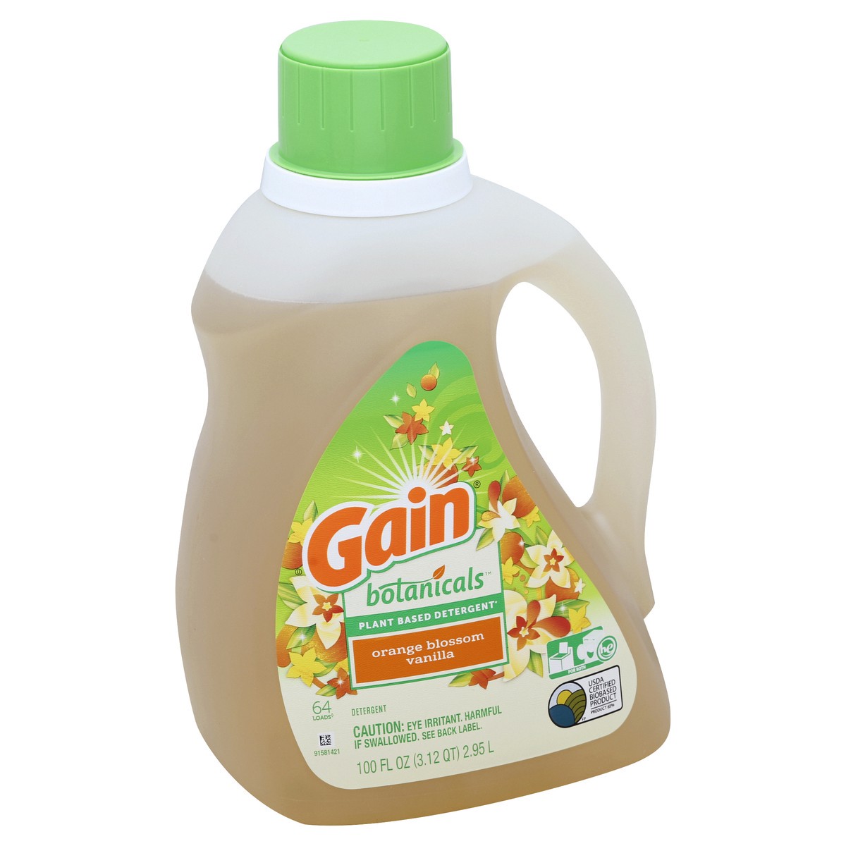 slide 2 of 3, Gain Detergent 100 oz, 100 oz