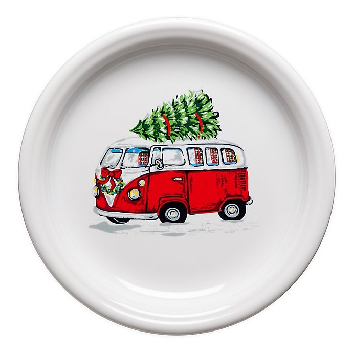 slide 1 of 2, Fiesta Christmas Bus Bistro Salad Plate, 1 ct