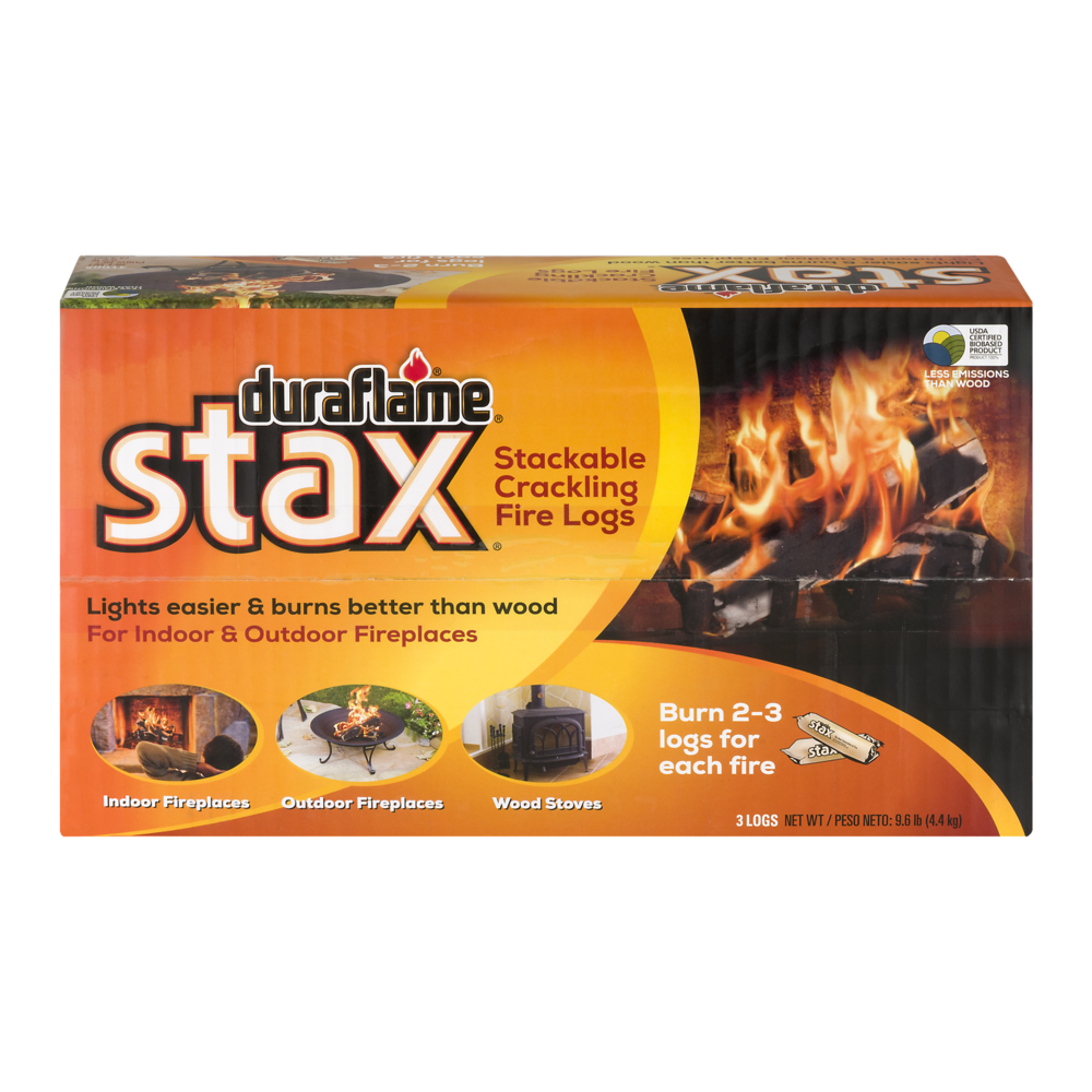 slide 1 of 4, Duraflame Stax Firelogs, 3 ct