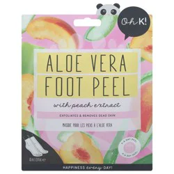 Oh K! Aloe Vera with Peach Extract Foot Peel 1.35 fl oz