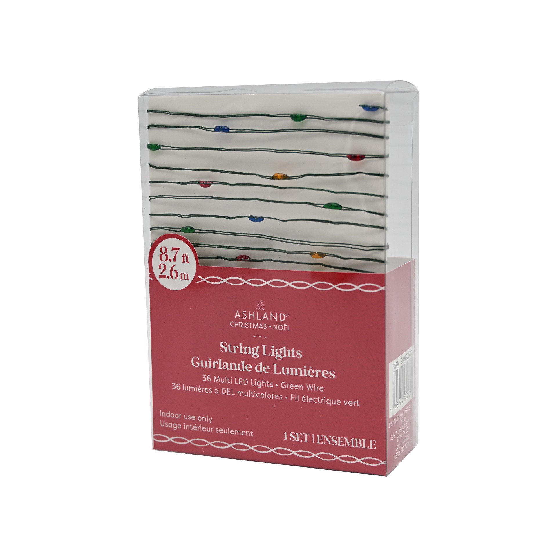 slide 3 of 3, 36ct. Warm White Led Multicolor Bead String Lights By Ashland, 36 ct