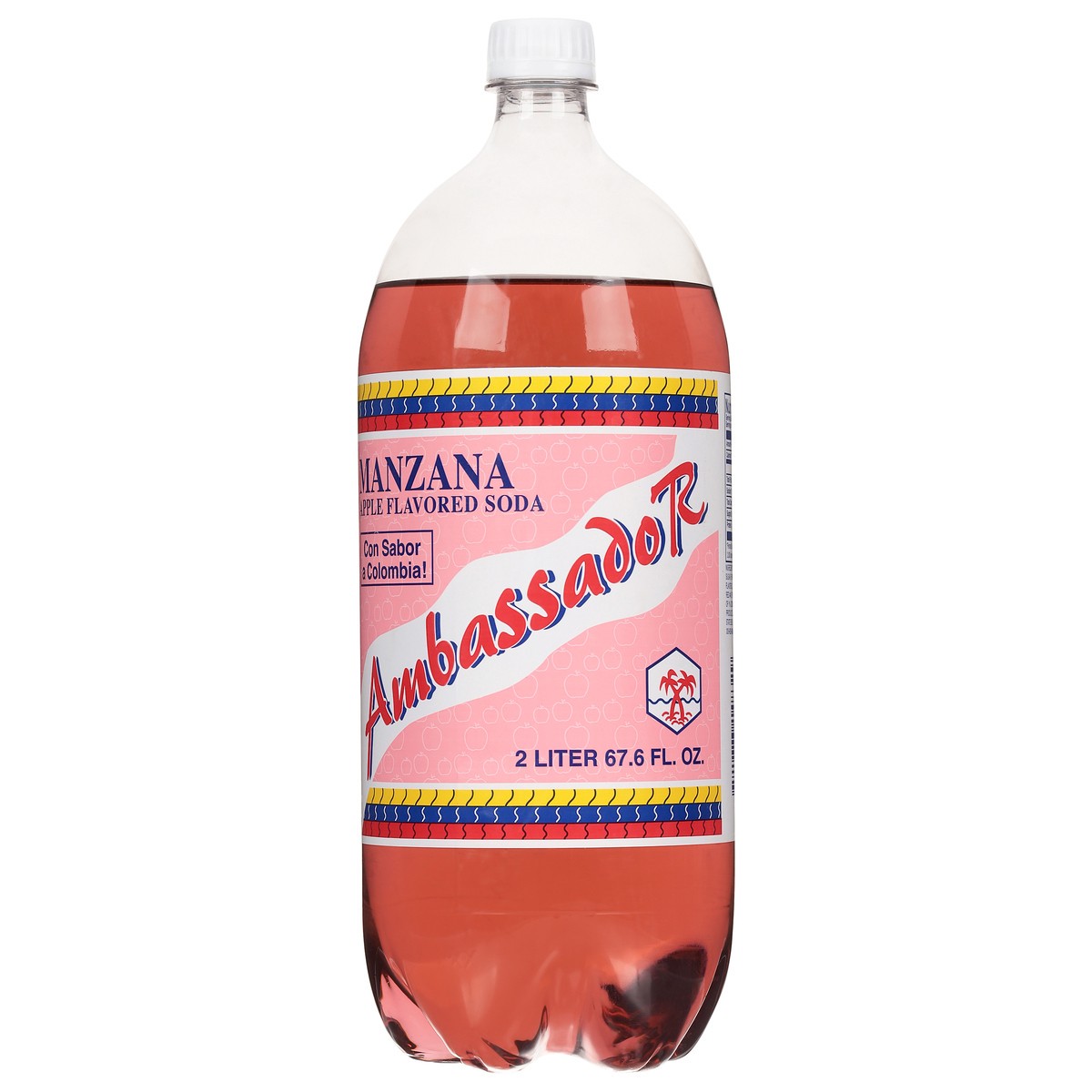 slide 6 of 11, Ambassador Manzana Soda - 2 liter, 2 liter