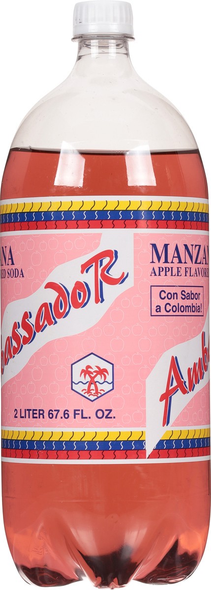 slide 5 of 11, Ambassador Manzana Soda - 2 liter, 2 liter