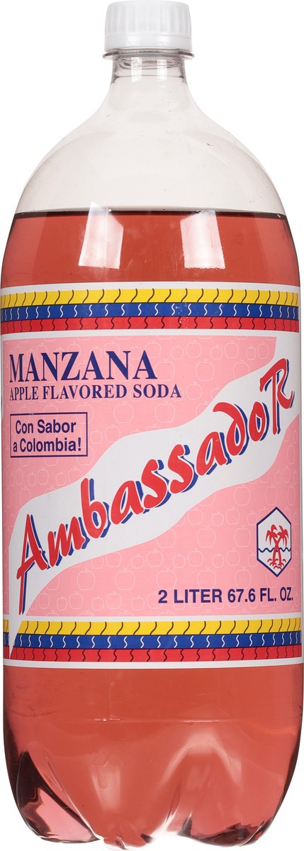 slide 9 of 11, Ambassador Manzana Soda - 2 liter, 2 liter