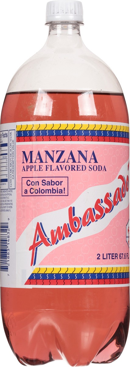 slide 7 of 11, Ambassador Manzana Soda - 2 liter, 2 liter