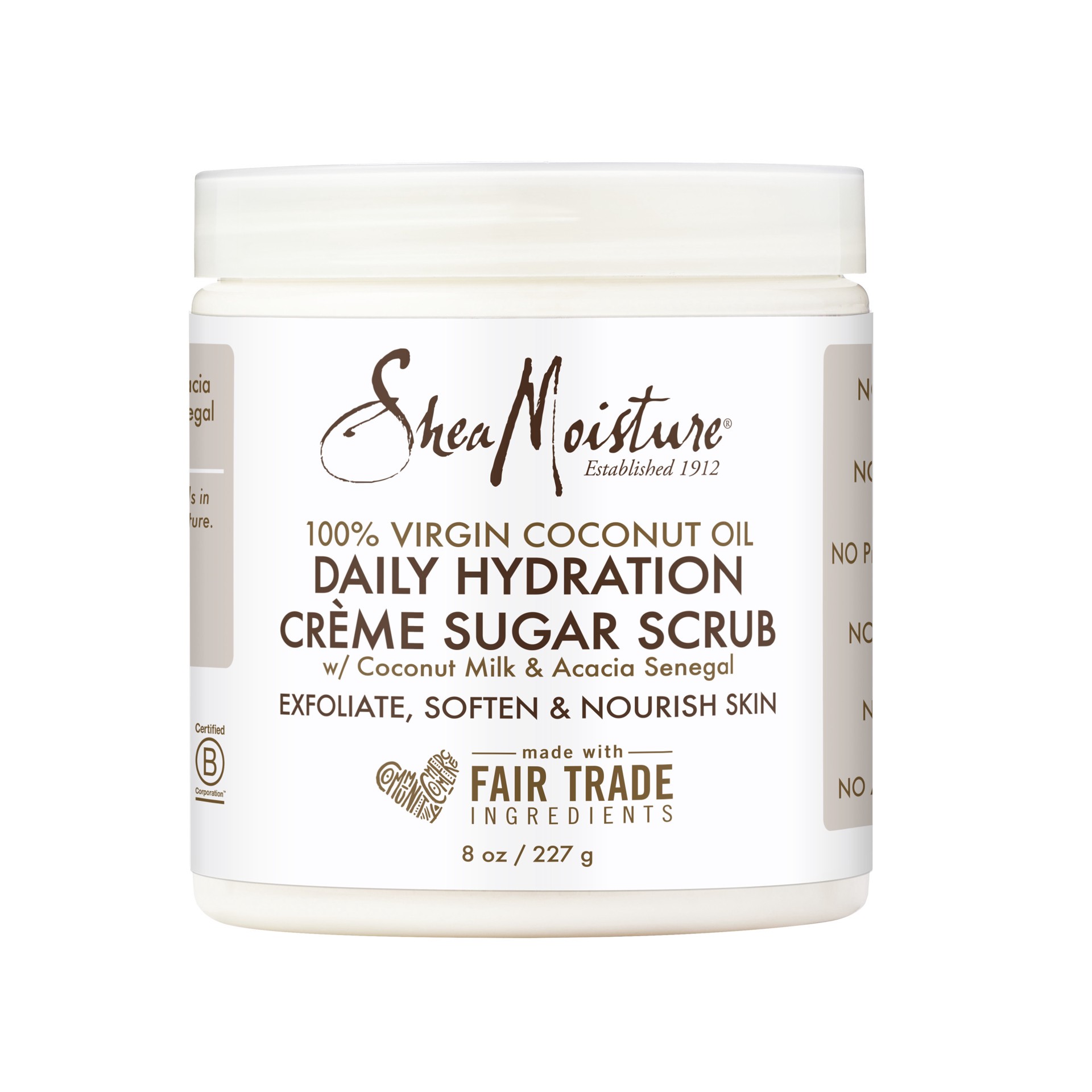 slide 1 of 20, SheaMoisture Daily Hydration Crème Sugar Scrub 100% Virgin Coconut Oil, 8 oz, 8 oz