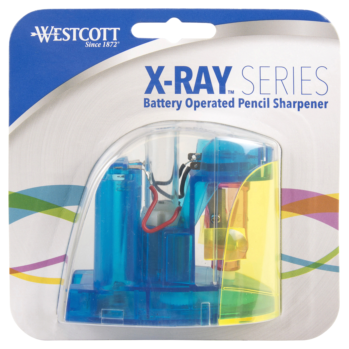 slide 1 of 1, Westcott Xray Clear Battery Pencil Sharpener, 1 ct