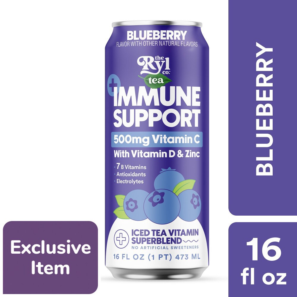slide 3 of 3, Ryl Blueberry Immune Support Iced Tea, 16 fl oz