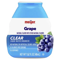 Meijer Grape Clear Liquid Water Enhancer, 1.62 Oz