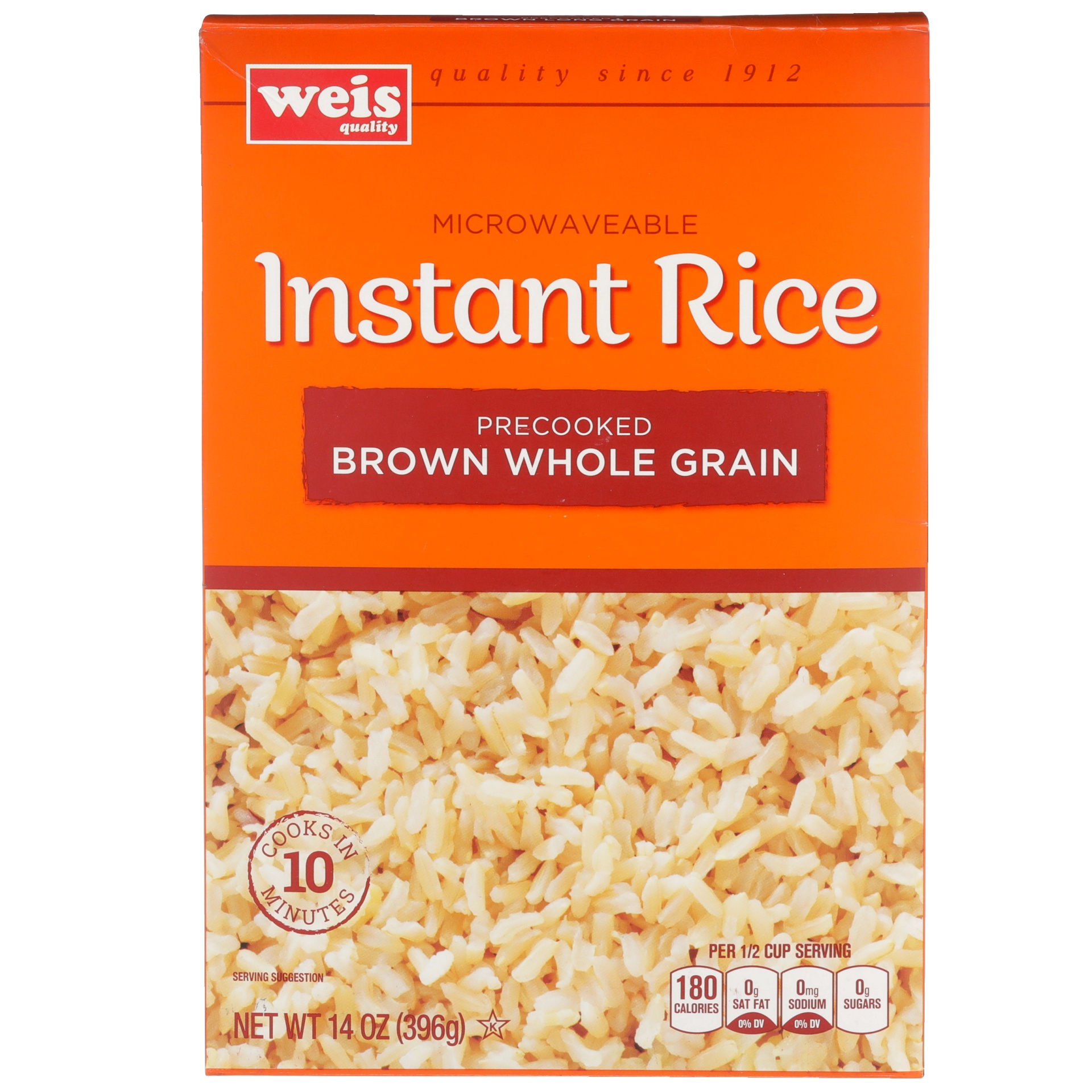 slide 1 of 6, Weis Quality Whole Grain Brown Instant Rice, 14 oz