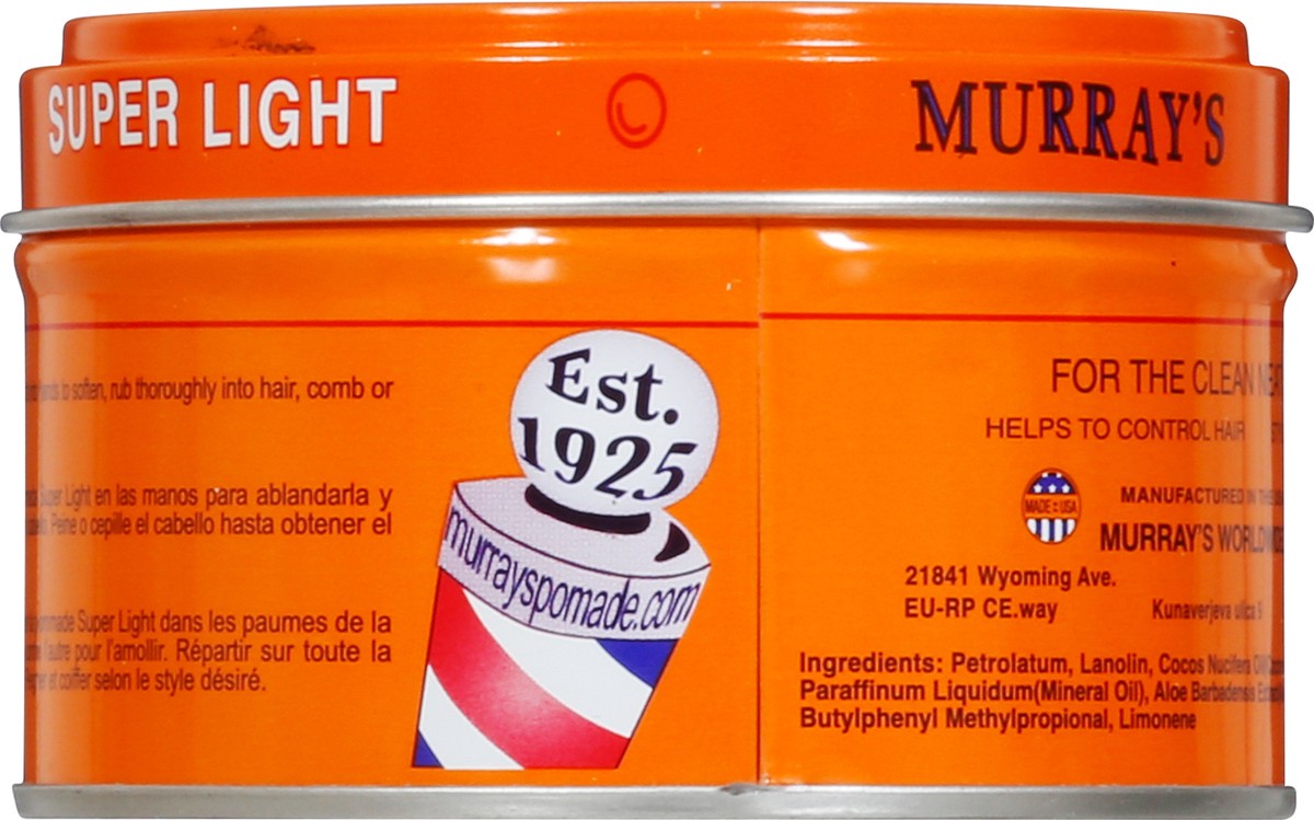 slide 8 of 9, Murray's Super Light Pomade & Hair Dressing 3 oz, 3 oz