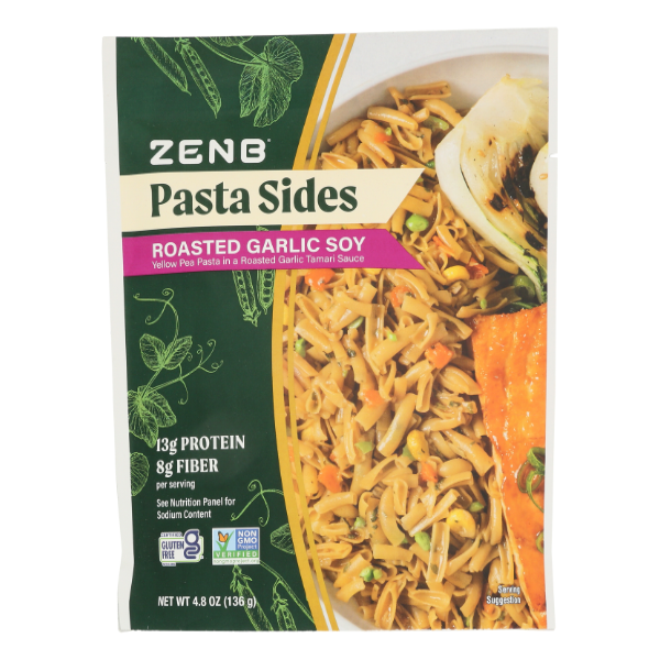 slide 1 of 1, Zenb Roasted Garlic Soy Pasta Sides - 4.79 oz, 4.79 oz
