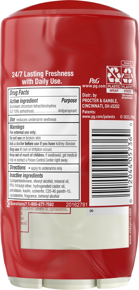 slide 3 of 8, Old Spice Men's Antiperspirant & Deodorant Oasis with Vanilla, 2.6oz, Twin Pack, 2 ct