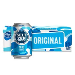 Kroger Seltzer Water Caffeine Free - 12 ct; 12 fl oz