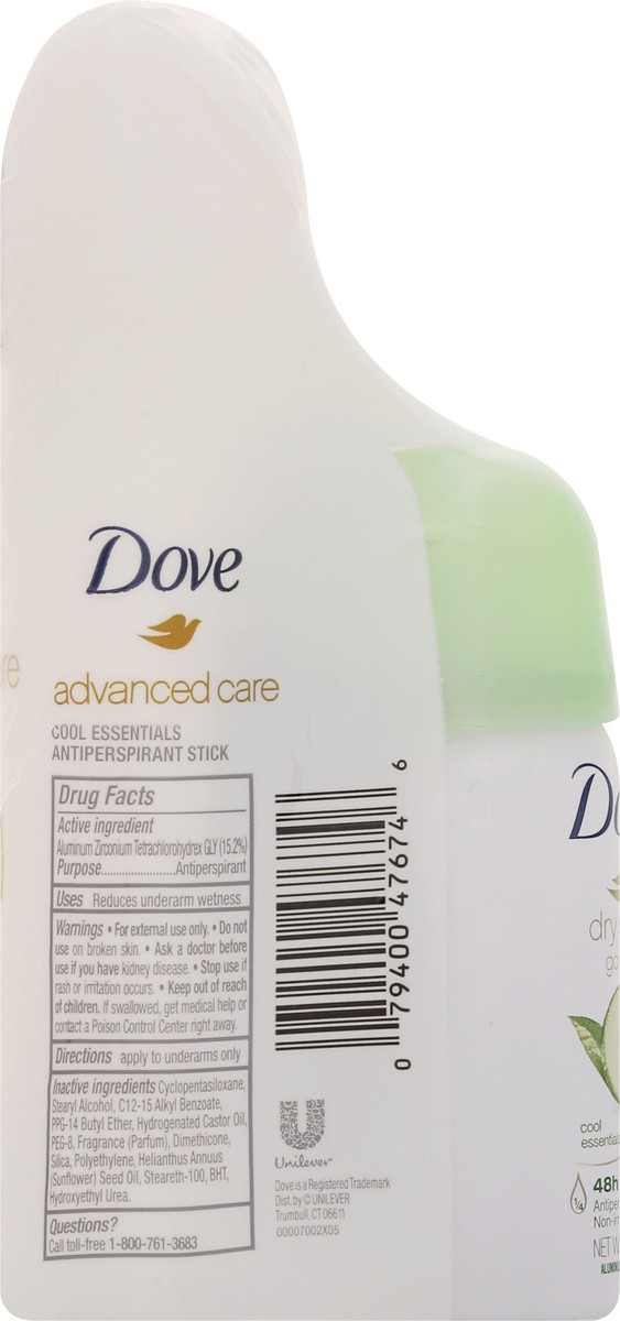 slide 8 of 12, Dove Cool Essentials Nutrium Moisture 48h Antiperspirant Stick & Antiperspirant Dry Spray 1 ea, 1 ct