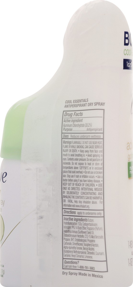 slide 6 of 12, Dove Cool Essentials Nutrium Moisture 48h Antiperspirant Stick & Antiperspirant Dry Spray 1 ea, 1 ct
