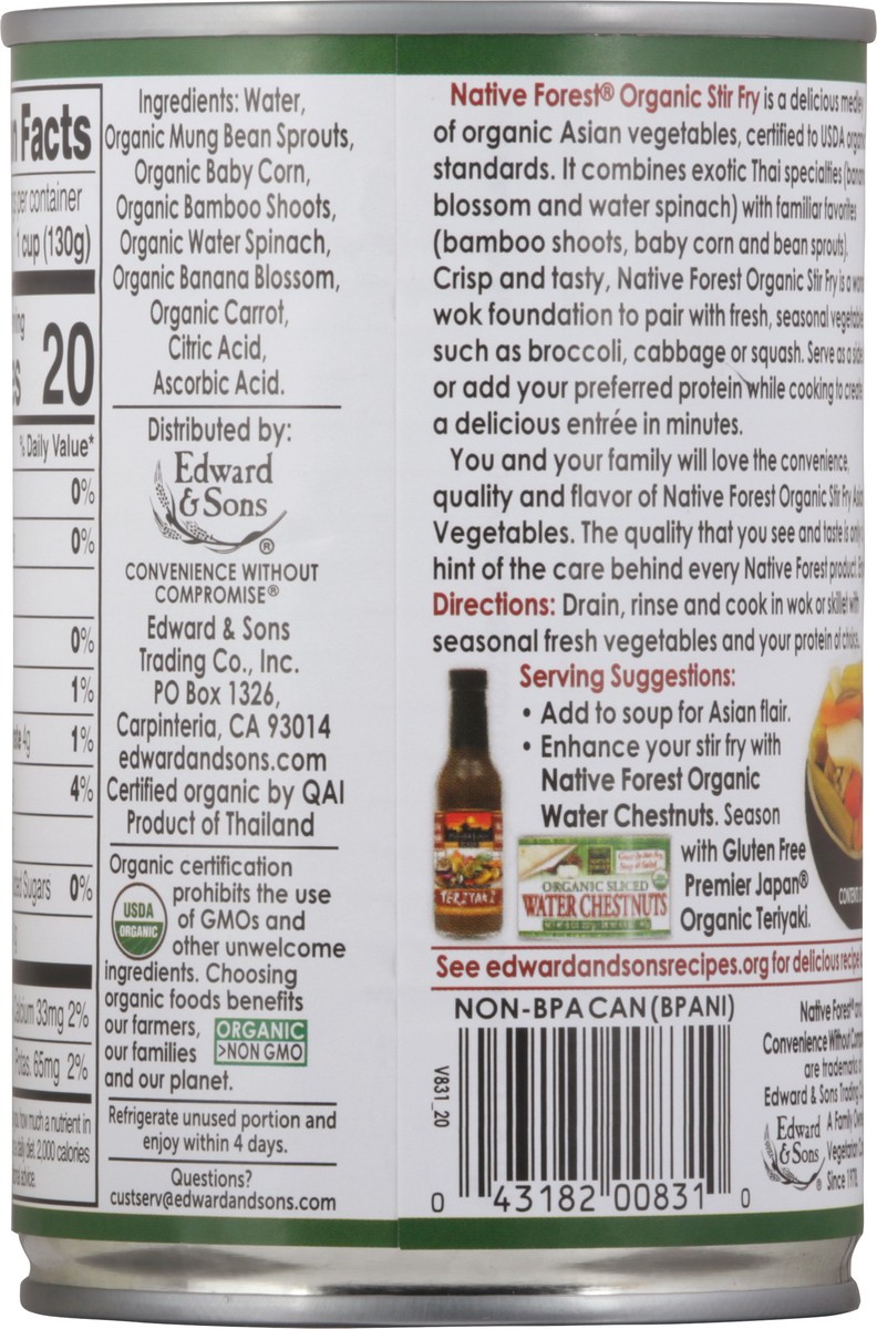 slide 4 of 9, Native Forest Organic Stir Fry Asian Vegetable Medley 14 oz, 14 oz