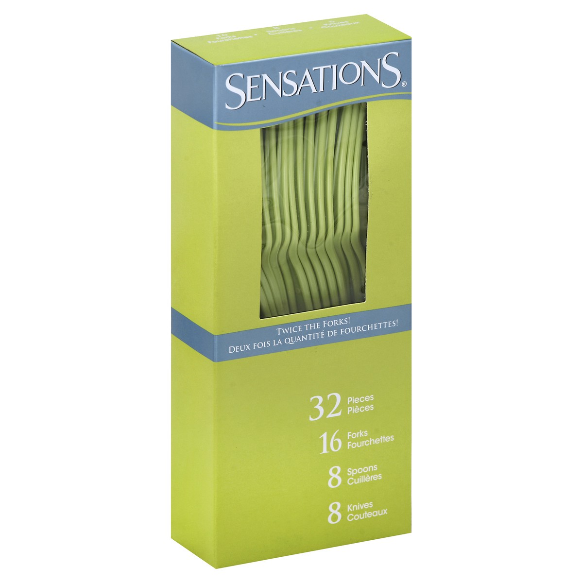 slide 3 of 5, Sensations Cutlery 32 ea, 32 ct