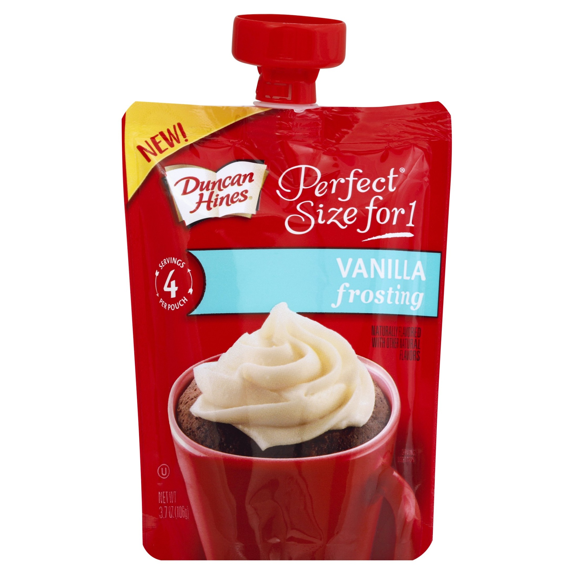 slide 1 of 1, Duncan Hines Perfect Size for 1 Vanilla Frosting, 3.7 oz