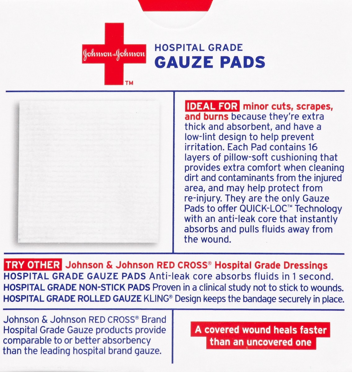 slide 4 of 5, Johnson & Johnson Gauze Pads 10 ea, 10 ct