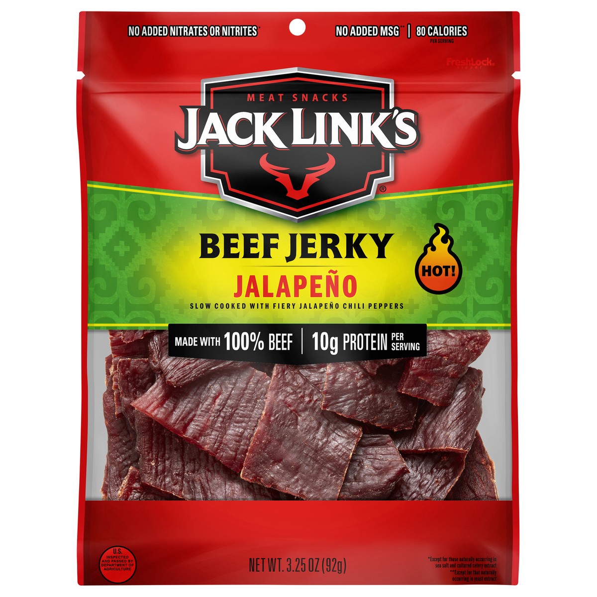 slide 2 of 2, Jack Link's 3.25oz Jack Link's Jalapeno Beef Jerky 1/1 Count, 3.25 oz