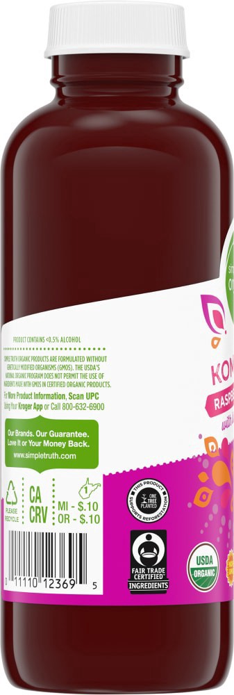 slide 7 of 8, Simple Truth Organic Raspberry Hibiscus Kombucha- 16 fl oz, 16 fl oz