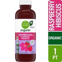 Simple Truth Organic Raspberry Hibiscus Kombucha- 16 fl oz