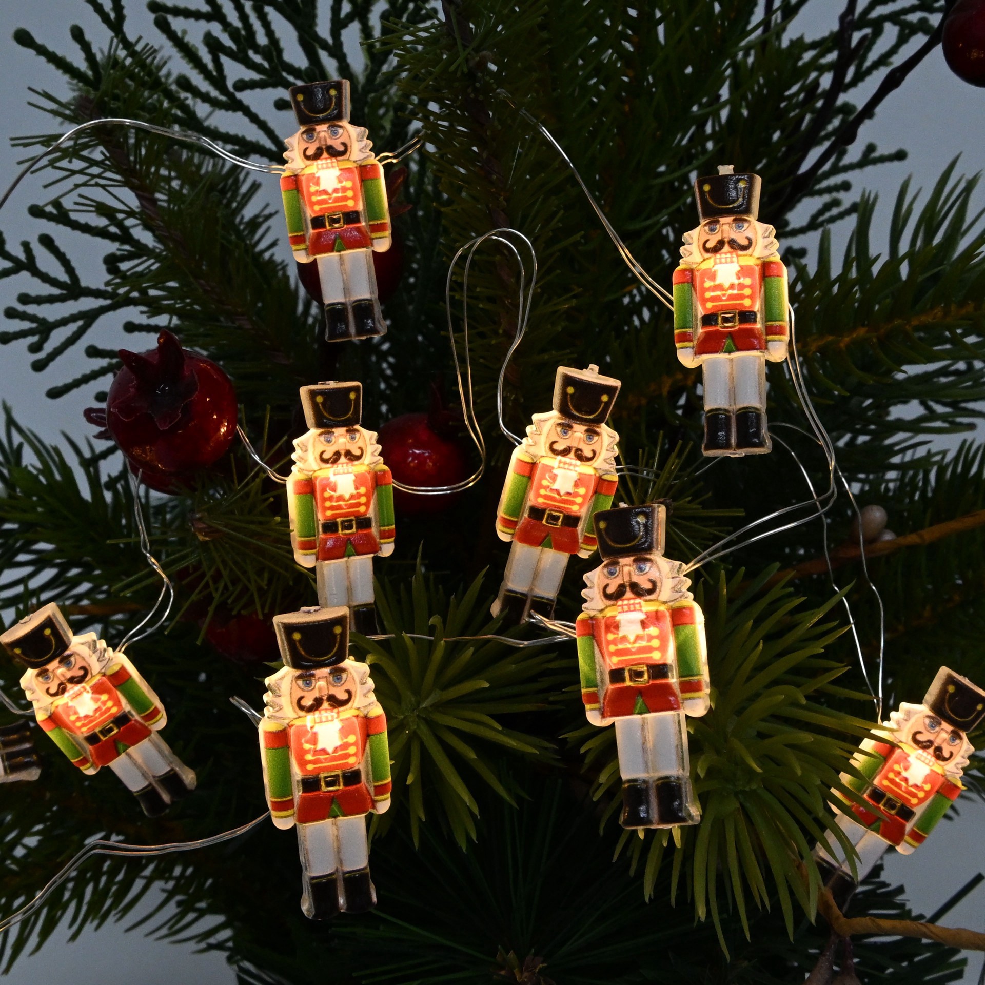 slide 3 of 4, 18ct. Warm White Led Nutcracker Icon String Lights By Ashland, 18 ct