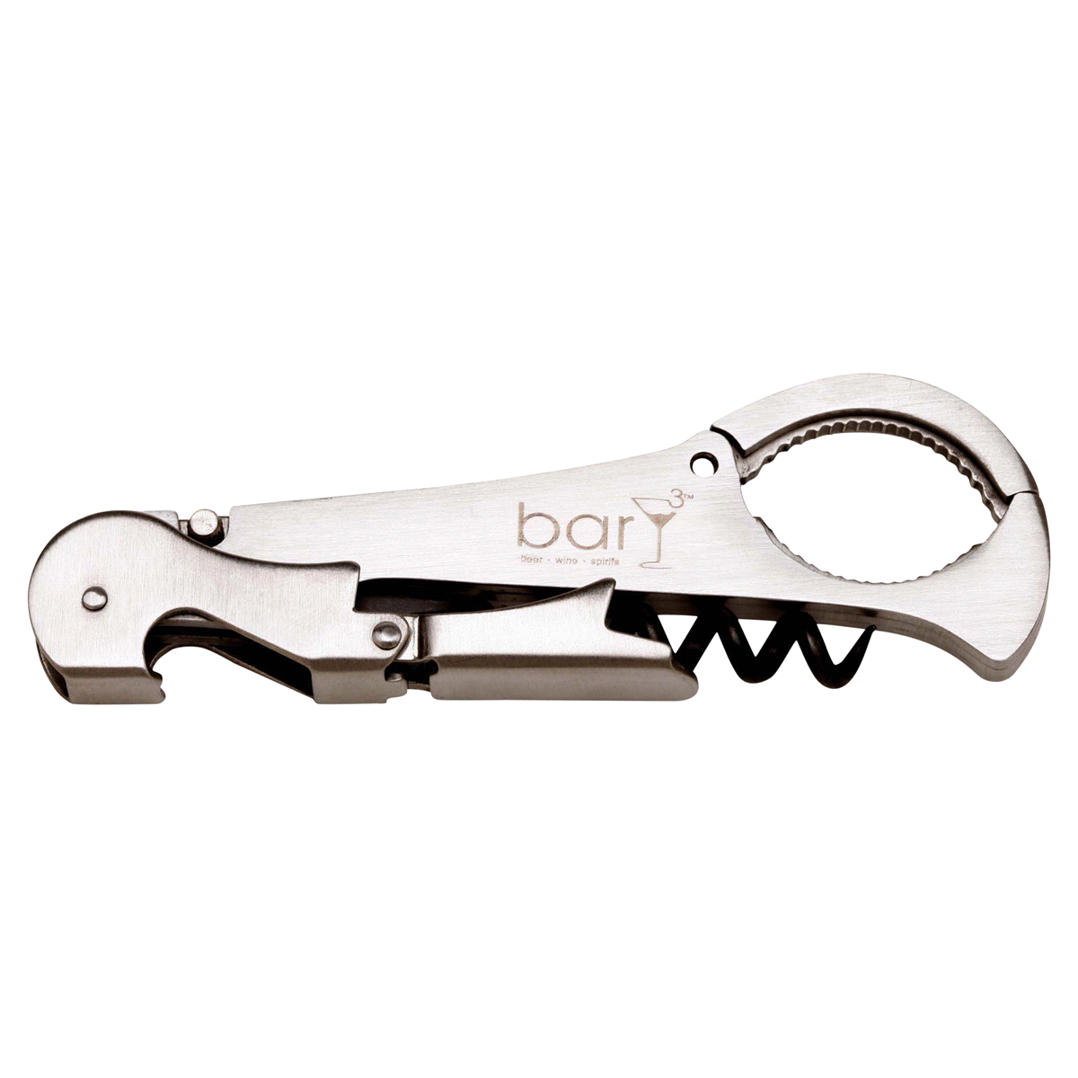 slide 5 of 17, BarY3 Waiters Corkscrew with Foil Cutter, 1 ct