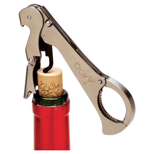 slide 8 of 17, BarY3 Waiters Corkscrew with Foil Cutter, 1 ct