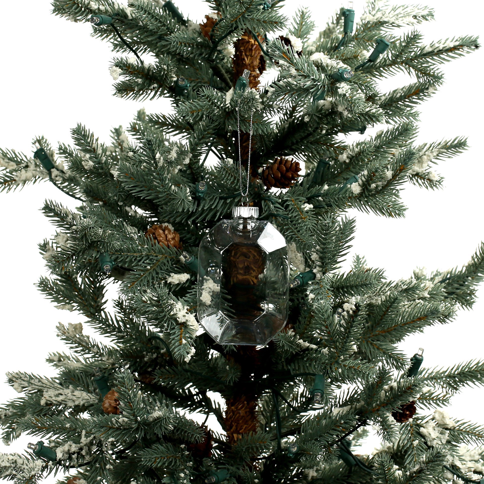 slide 4 of 4, 4 Pack 4.25" Clear Diy Plastic Gem Ornaments By Make Market, 4 ct