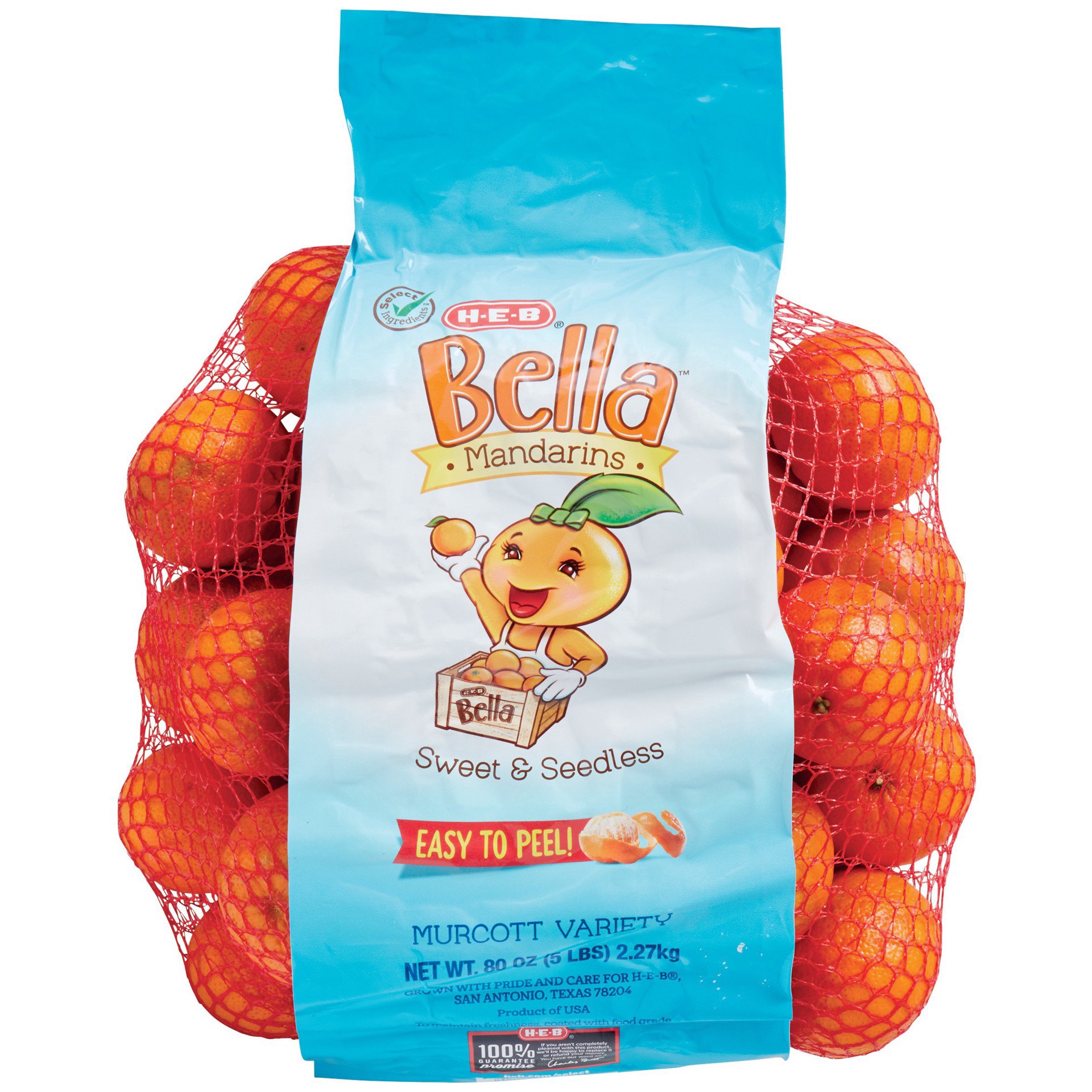 slide 1 of 1, H-E-B Bella Mandarin Oranges, 5 lb