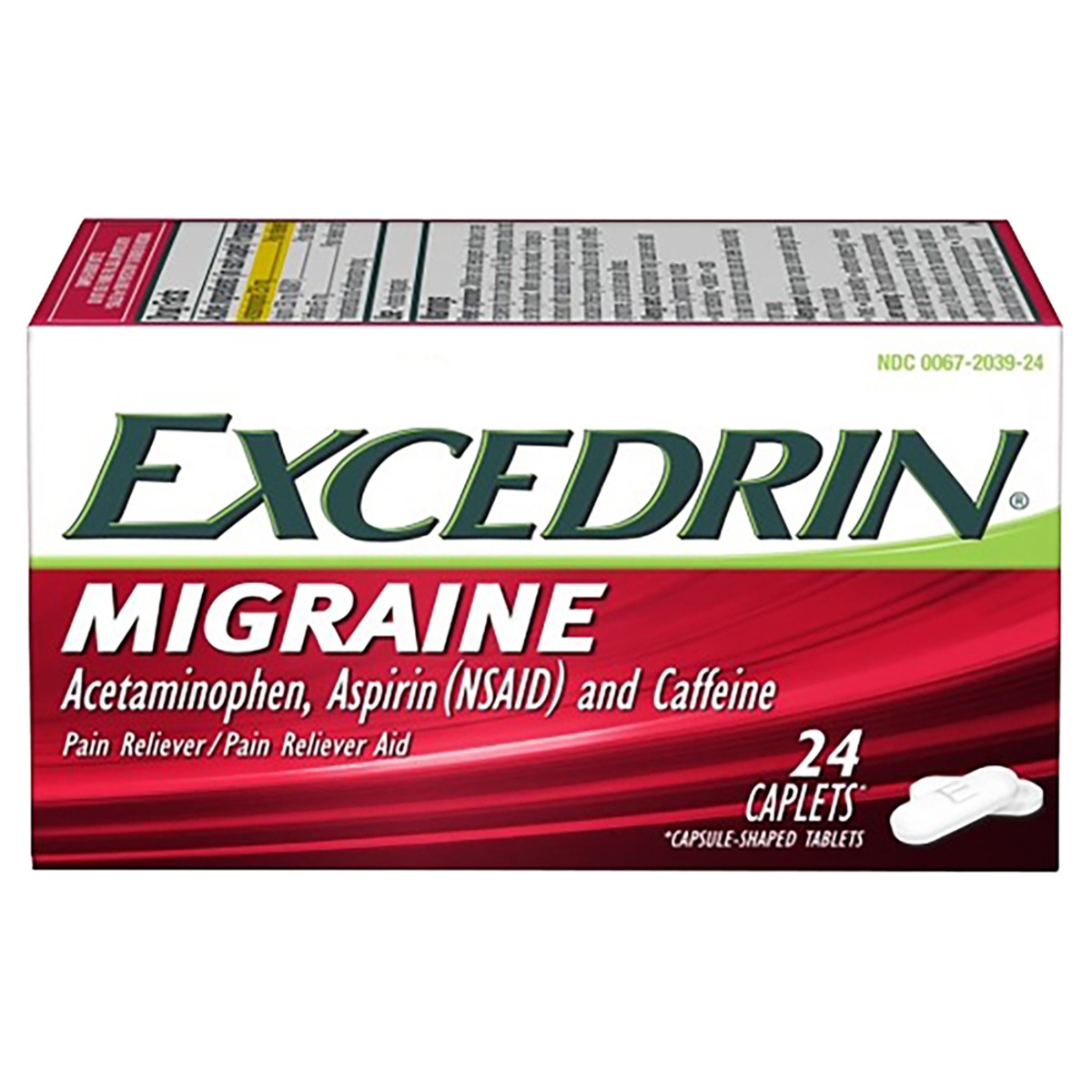 slide 1 of 1, Excedrin Migraine Caplets for Migraine Headache Relief - 24 count, 24 ct