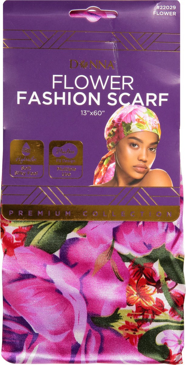 slide 7 of 9, Donna Fashion Scarf Flower Print, 1 ct