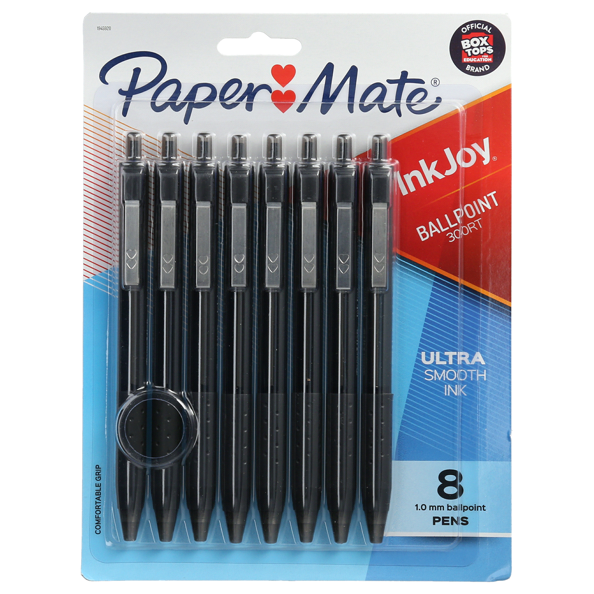 slide 1 of 4, Paper Mate 300RT InkJoy Ballpoint Pens, Medium Point, Black, 8 ct
