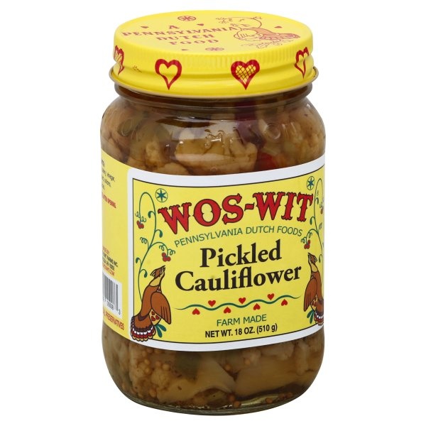 slide 1 of 2, Wos-Wit Cauliflower, Pickled, 18 oz