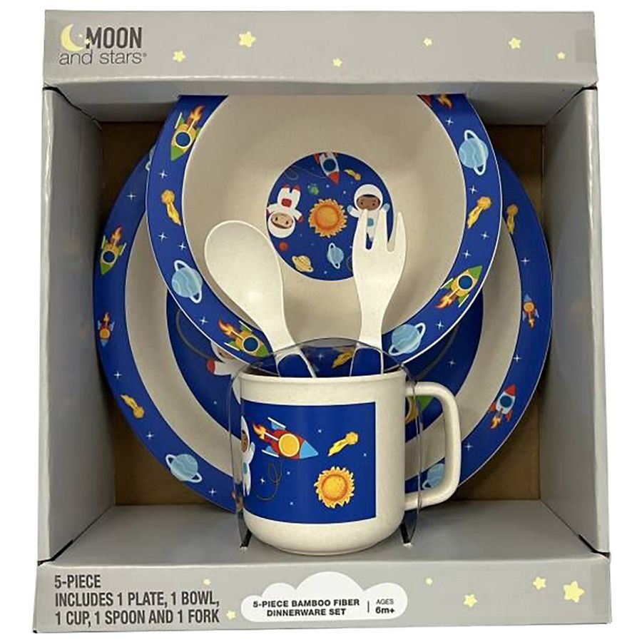 slide 1 of 1, Moon & Stars 5-Piece Kids Dinnerware Set, 1 ct