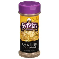 Sylvia's Restaurant Coarse Grind Black Pepper 3.25 oz