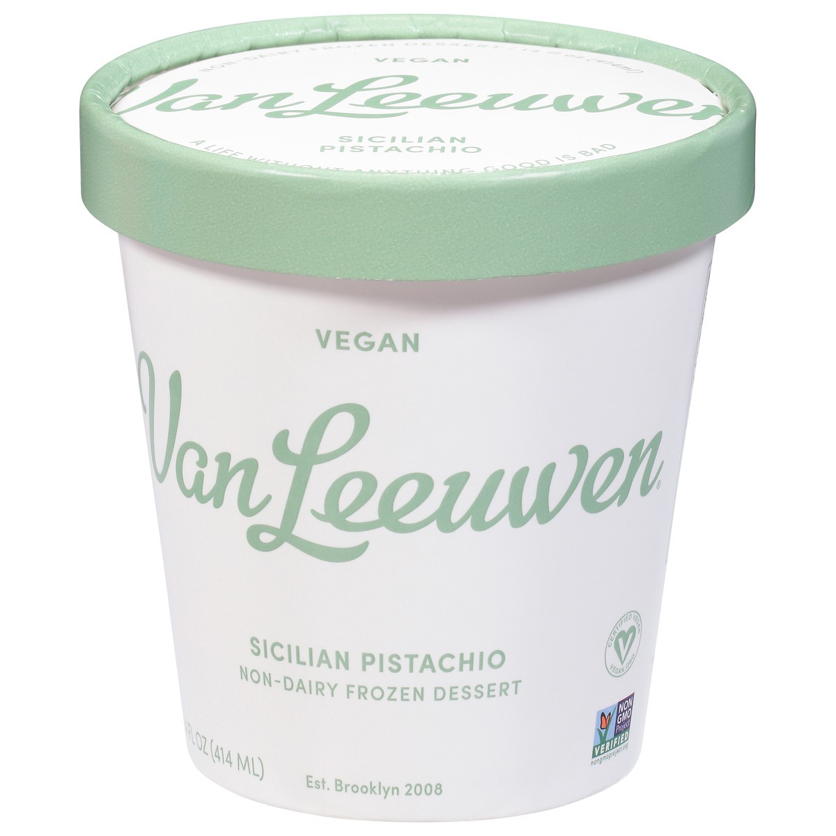 slide 1 of 9, Van Leeuwen Pistachio, 14 fl oz