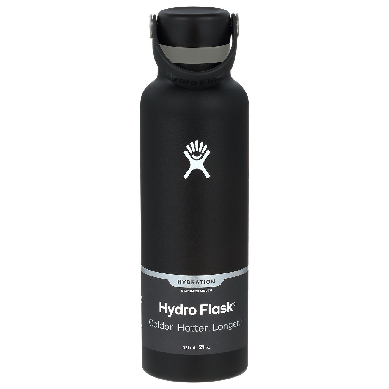 slide 1 of 1, Hydro Flask Tandard Black, 21 oz