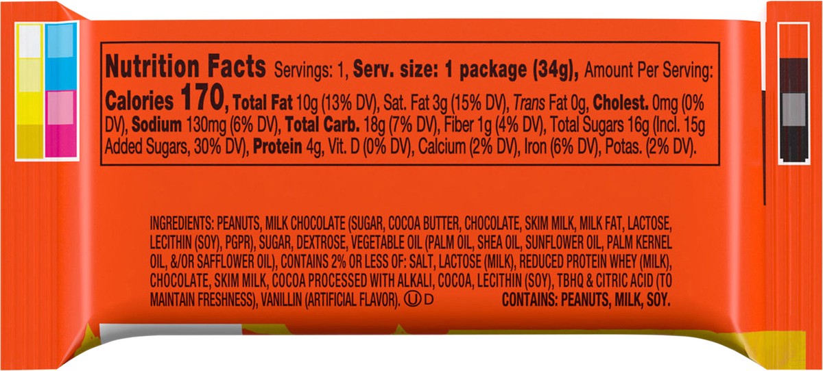 slide 2 of 8, Reese's Milk Chocolate Peanut Butter Medal, Candy Pack, 1.2 oz, 1.2 oz