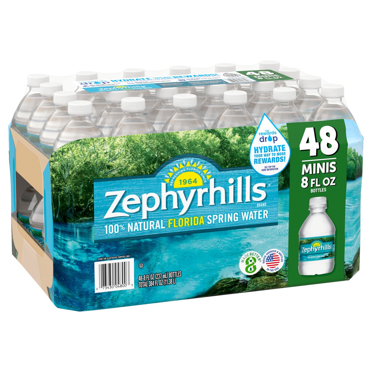 slide 4 of 10, Zephyrhills Bottled Water, 8 oz