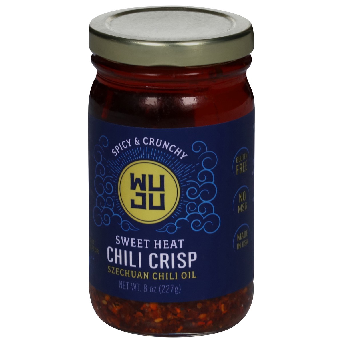 slide 14 of 14, WUJU Chili Crisp, Sweet Heat, Spicy & Crunchy, 8 oz