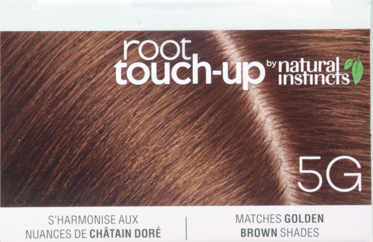 slide 9 of 9, Clairol Root Touch-Up by Natural Instincts Ammonia-Free Permanent Hair Color 5G Matches Golden Brown Shades, 1 ct
