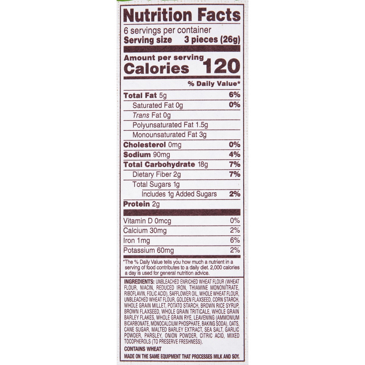 slide 10 of 11, Back to Nature Plant Based Snacks Multigrain Flax Seeded Flatbread, 5.5 oz