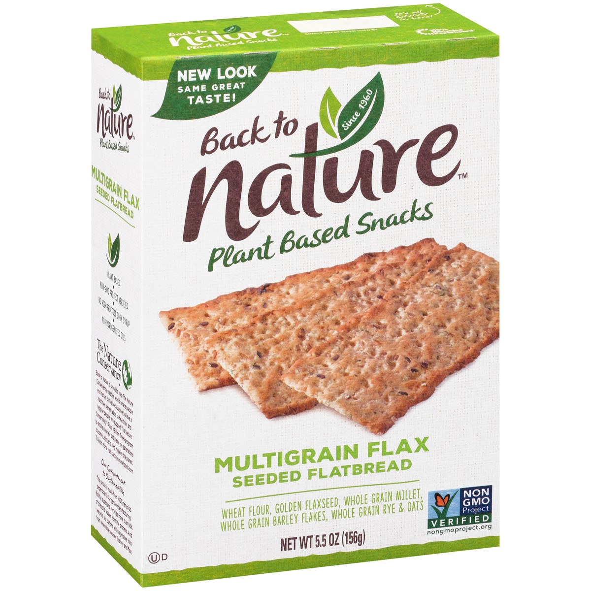 slide 3 of 11, Back to Nature Plant Based Snacks Multigrain Flax Seeded Flatbread, 5.5 oz