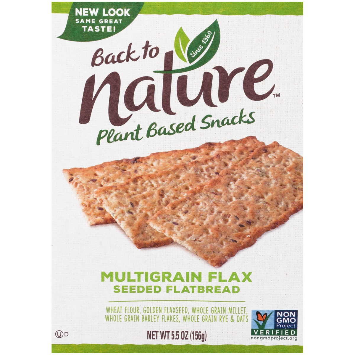slide 8 of 11, Back to Nature Plant Based Snacks Multigrain Flax Seeded Flatbread, 5.5 oz
