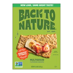 Back to Nature Plant Based Snacks Multigrain Flax Seeded Flatbread